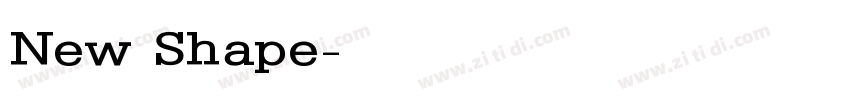 New Shape字体转换